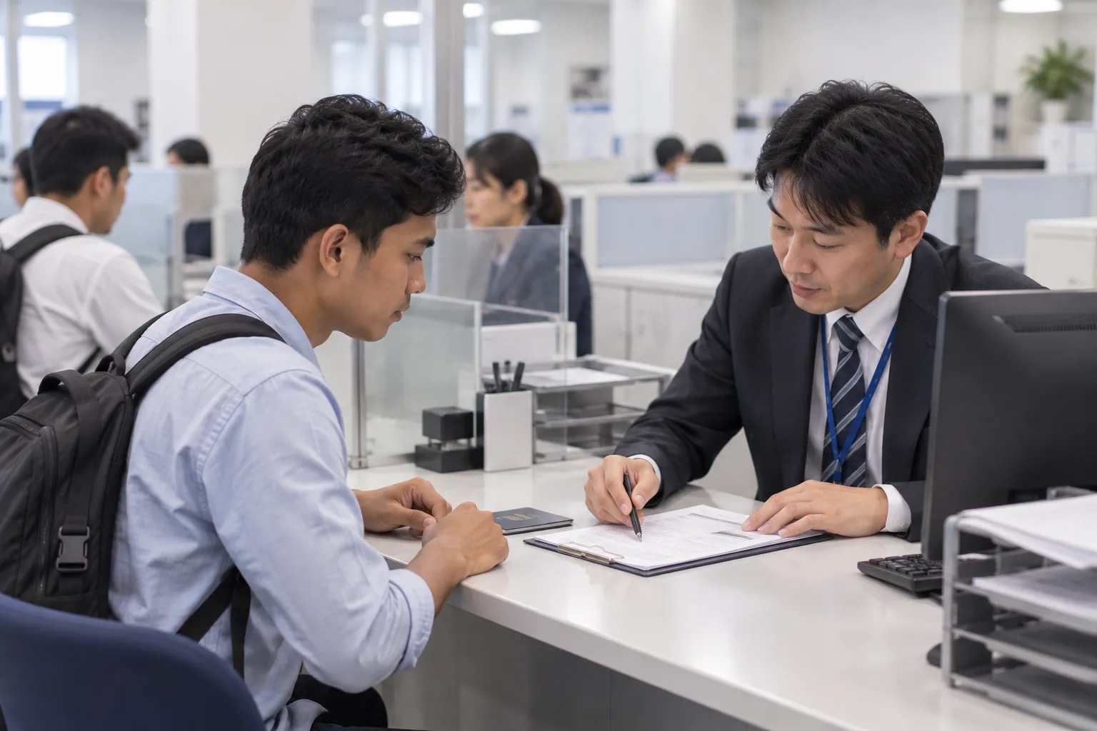 入国手続き